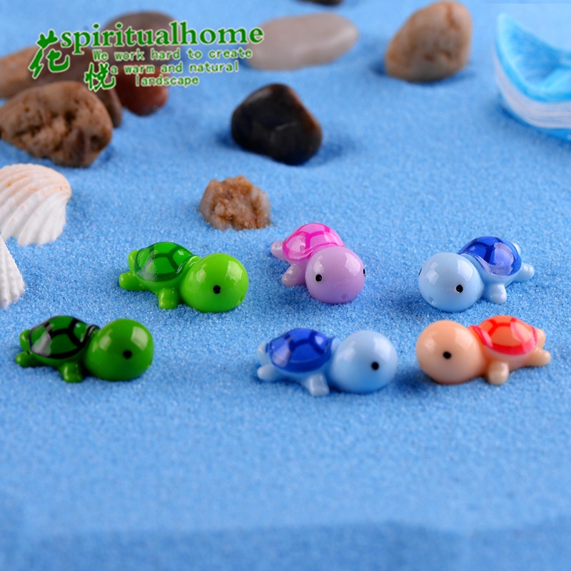Rùa tiểu cảnh mini trang trí chậu cây, nhà mô hình handmade- TN2016
