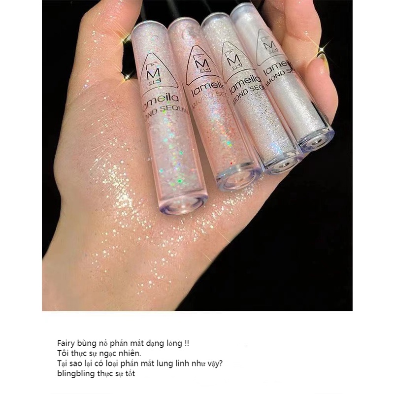 Nhũ mắt kim tuyến MINIGIRL, highlight bắt sáng, bút gel nhũ lấp lanh nhiều màu sắc siêu quyến rũ