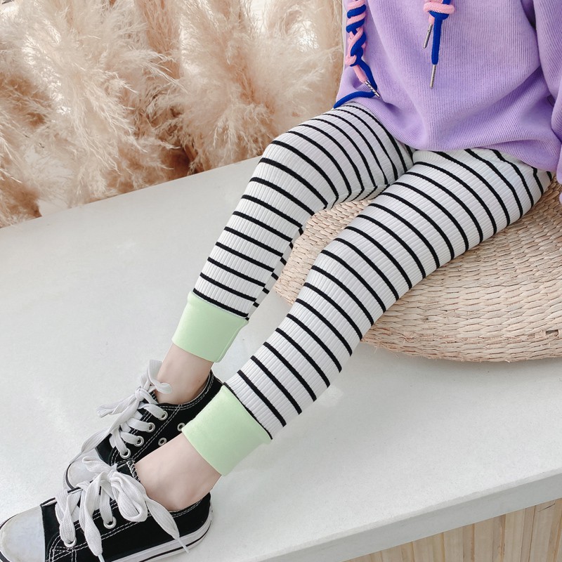 Quần Legging Kẻ Sọc Đáng Yêu Cho Bé Gái