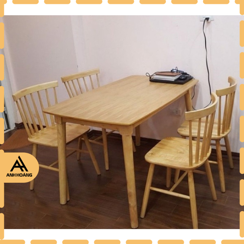 Ghế gỗ song tiện 7 nan decor phong các vintage