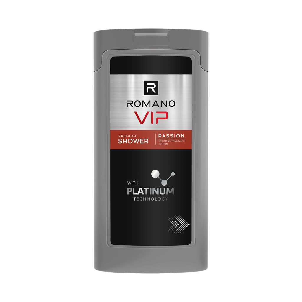 [MỚI] Sữa tắm cao cấp Romano Vip Passion mạnh mẽ bí ẩn 180g