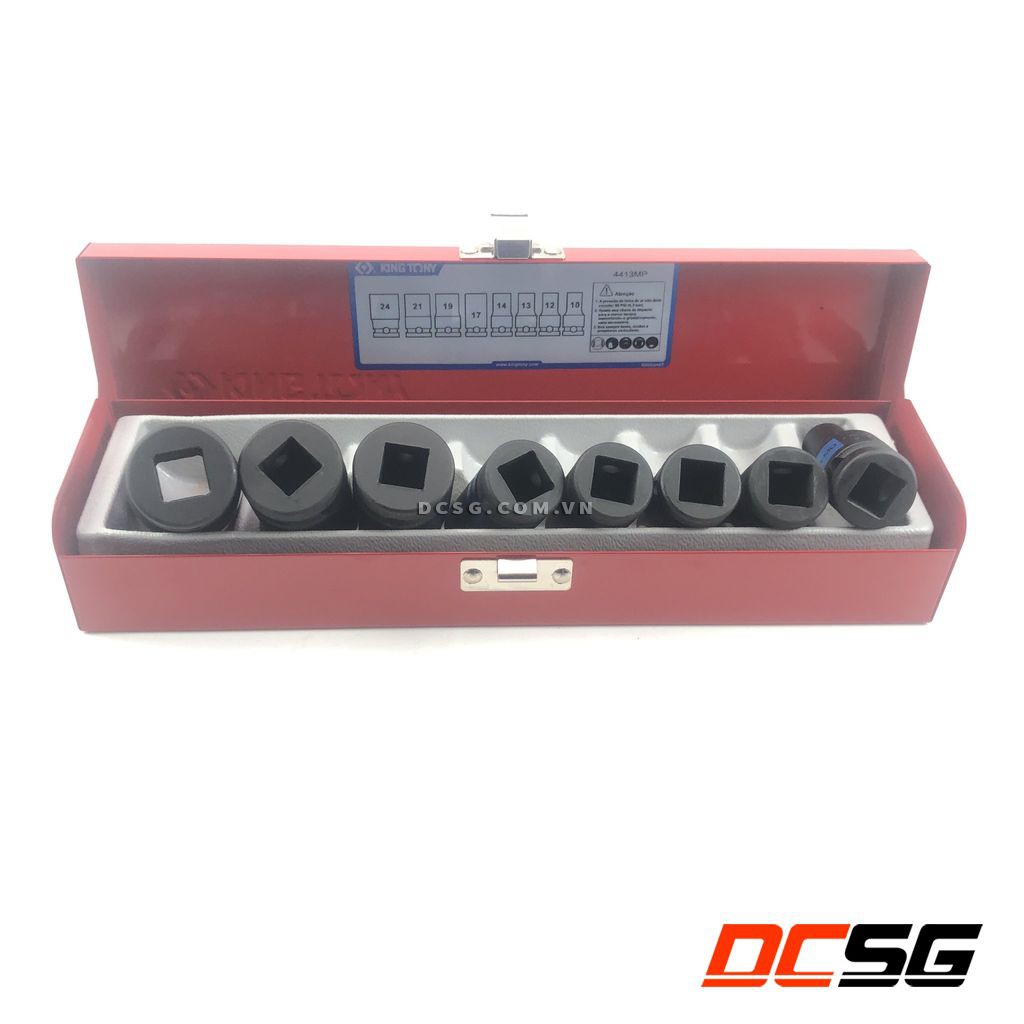 Bộ đầu tuýp 10-24mm chuôi 1/2&quot; Kingtony 4413MP (8 chi tiết/bộ)