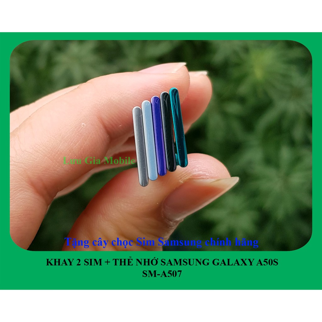 Khay sim Samsung Galaxy A50S chính hãng A507 + Tặng cây Chọc sim chính hãng