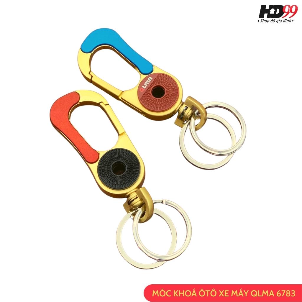 Móc khoá xe máy QLMA 6783 có chốt cài thắt lưng chất liệu inox cao cấp