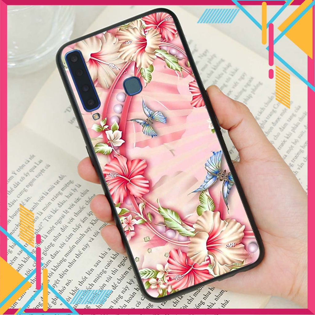 Ốp lưng Samsung A9 2018 in hình hoa xinh xắn, hiện đại , thời trang ,phong cách