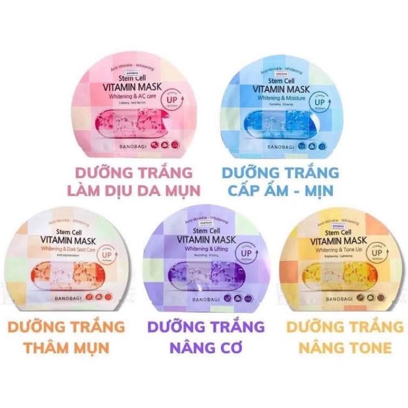 Mặt nạ Banobagi dưỡng da giúp trắng da bổ sung Vitamin A B C E