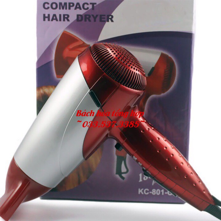 Máy sấy tóc, máy sấy cầm tay KC 801 2 chiều