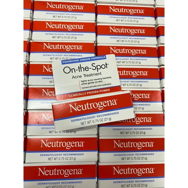 Kem chấm mụn neutrogena On the spot acne treatment benzoyl peroxide
