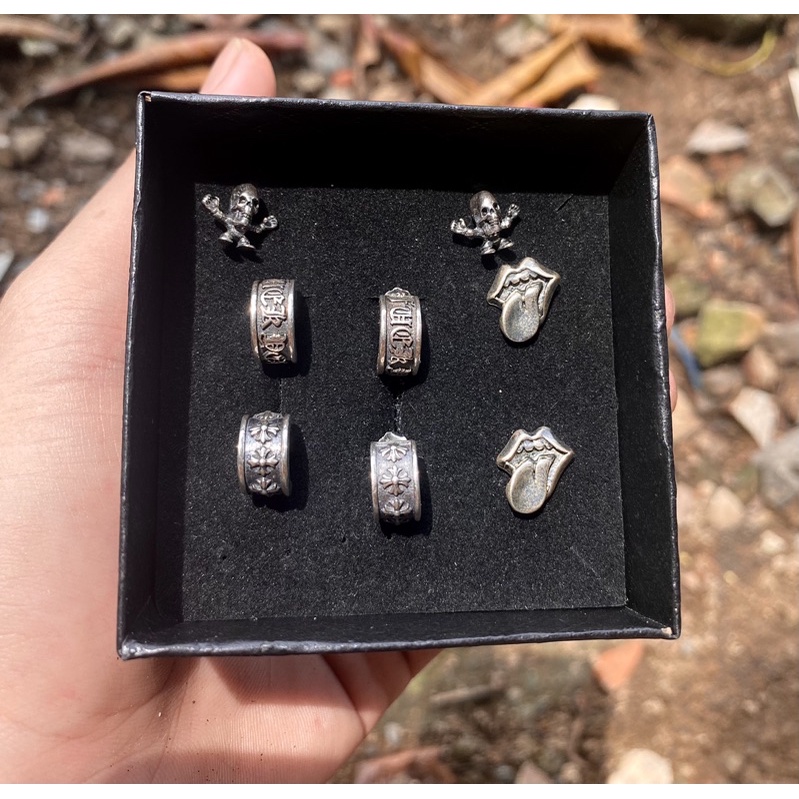 Bông tai Chrome hearts bạc 925