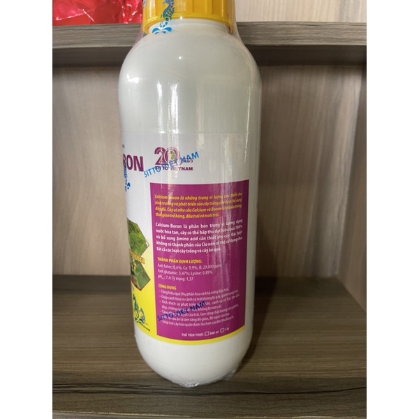 Phân bón lá sinh học calcium Boron-Canxi Bo 1 Lít