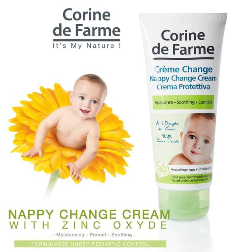 [CHÍNH HÃNG] Conrine De Farme Kem Làm Mềm Và Êm Dịu Da Vùng Mông Cho Bé Nappy Change Cream 100ml