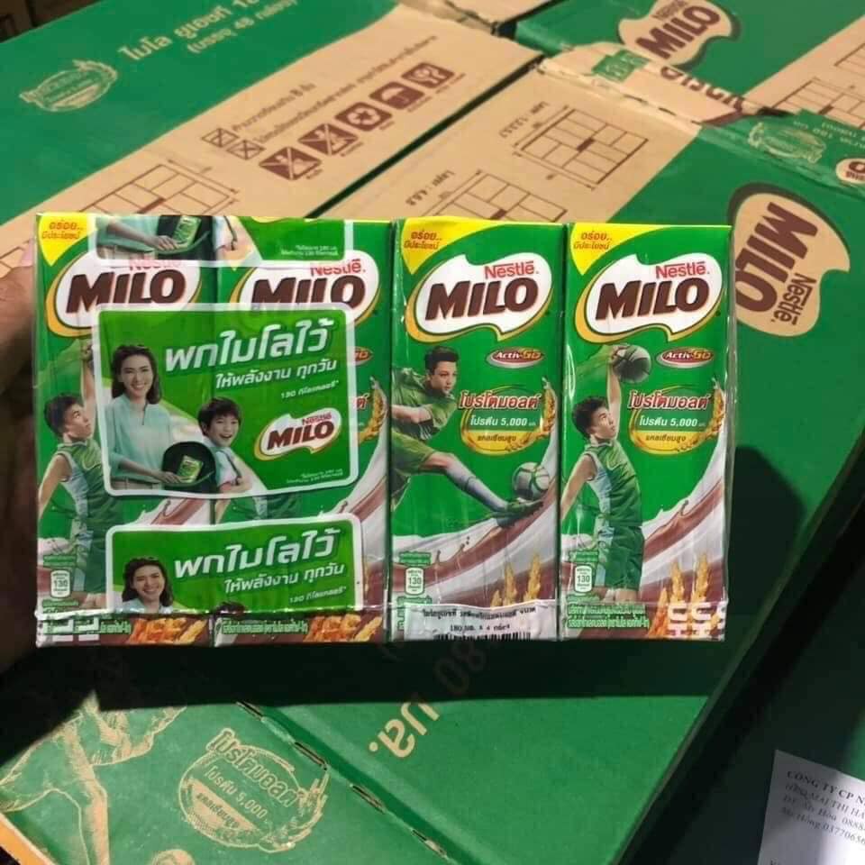 (Date: T3.2022)[Nowship] Sữa Milo Thái Lan siêu thơm ngon thùng 48h x 180ml