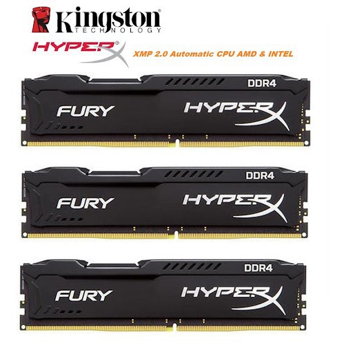 Ram Kingston HyperX Fury 8GB  DDR4 2133MHz 2400MHz 2666MHz 3200MHz Mới Chính Hãng - BH 3 năm