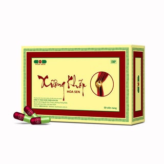 [Freeship extra] XƯƠNG KHỚP Hoa Sen - Dùng cho người bị: Tê buốt chân tay, đau nhức xương khớp (hộp 5 vỉ x 10 viên nang)