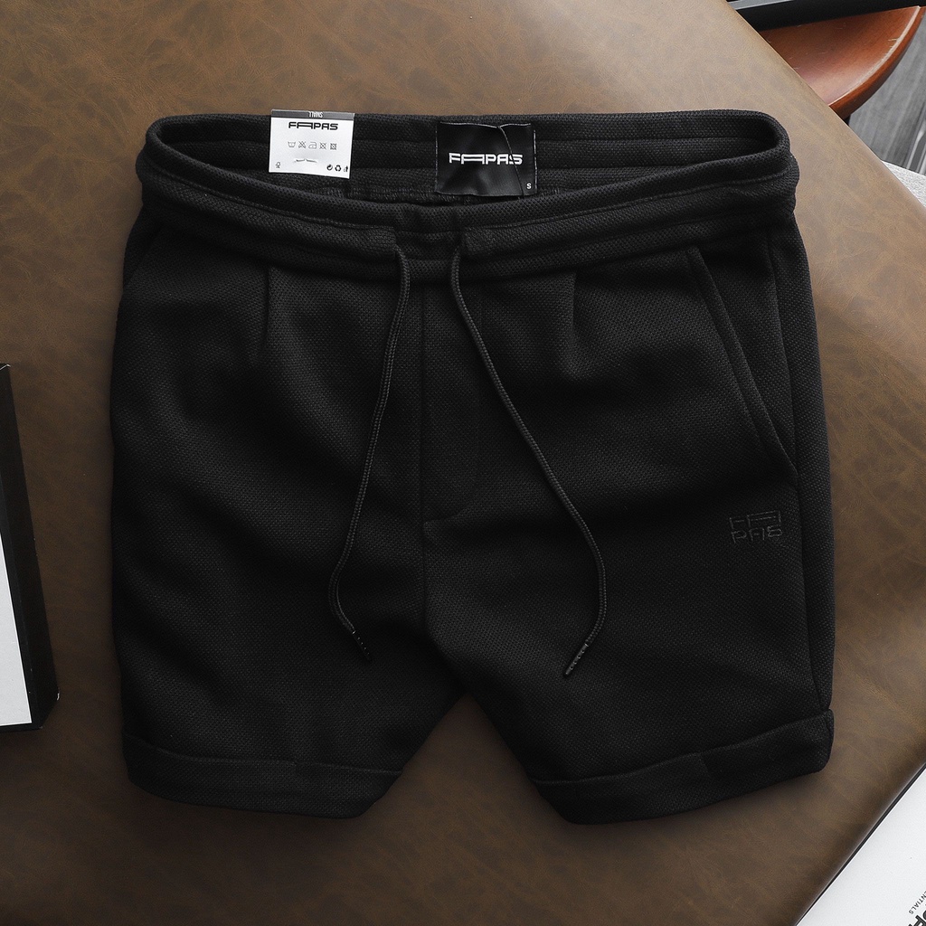 Quần Shorts Nam Hebe Chất Vải Pique Mềm Nhẹ Co Giãn Thêu Logo Tiệp Màu Tinh Tế Form Chuẩn Năng Động - FAPAS