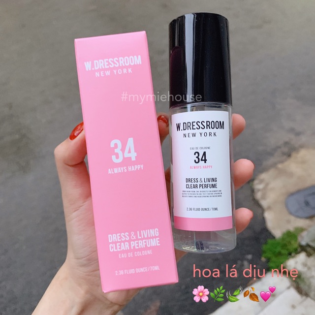 Xịt thơm quần áo W.DRESSROOM