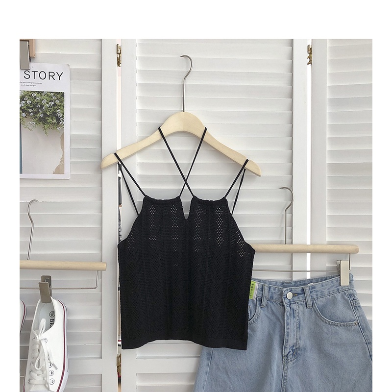 Áo 2 dây yếm dệt kim