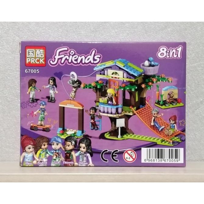 Mô Hình Đồ Chơi Lego Prck 67005 Minifigure Friends 8 (8 Trong 1 Mia 's Tree House) 0512