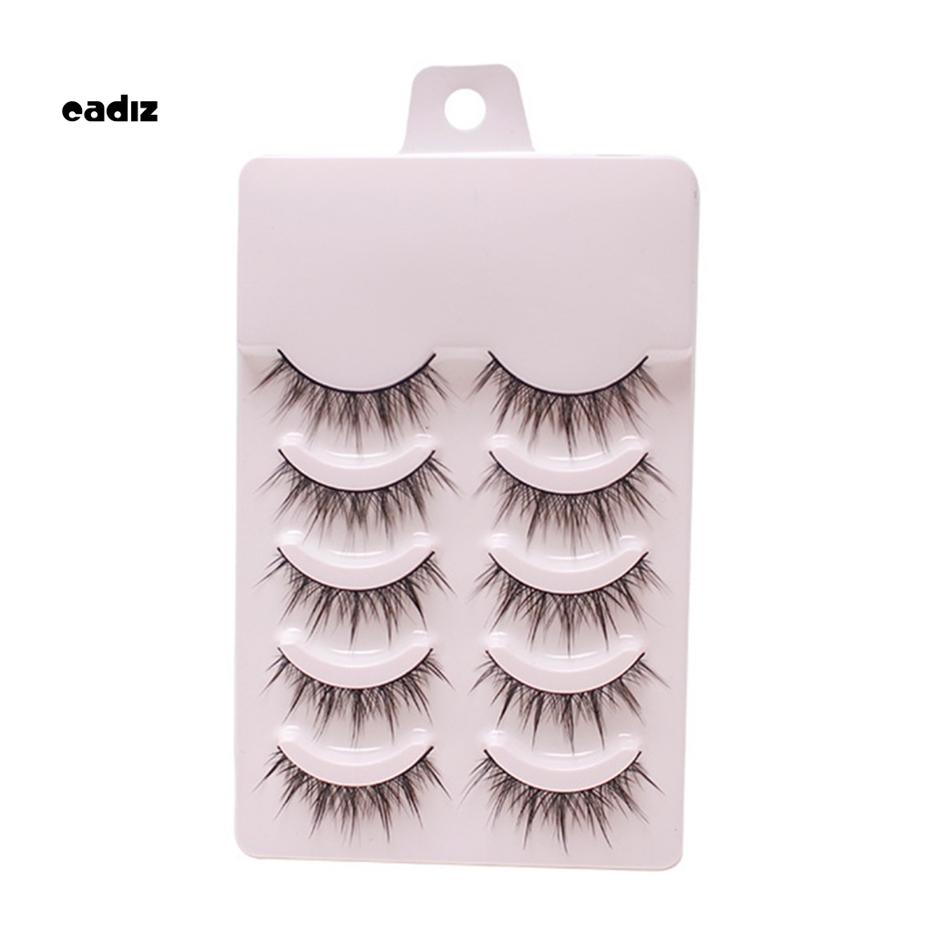 Bộ 5 Cặp Lông Mi Giả Nối Dài Trang Điểm Chuyên Dụng