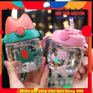 BÌNH TẬP UỐNG NƯỚC CHO BÉ (Có Chống sặc, có dây đeo)
