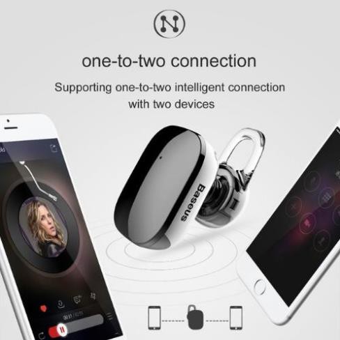 Tai Nghe Không Dây Mini Kết Nối Bluetooth Baseus A02 Tương Thích Các Đời Iphone , Samsung S9 S8 Và Các Loại Smartphone