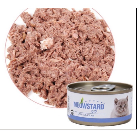 [HCM] Pate Meowstard Eco Cho Mèo, Cho Thú Cưng lon 80gr