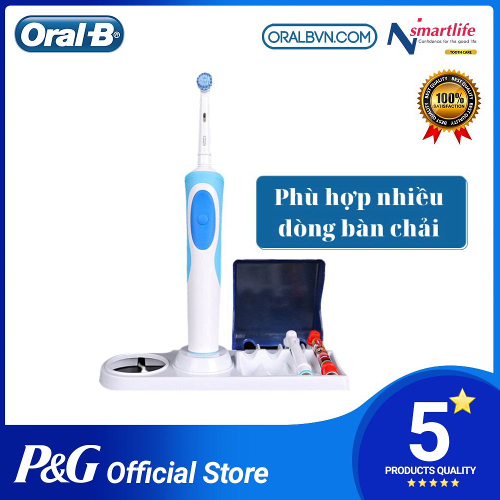 [AUTH] Đế cắm bàn chải và đựng đầu bàn chải Oral B giúp đầu bàn chải lun khô ráo, không ẩm mốc, tránh vi khuẩn