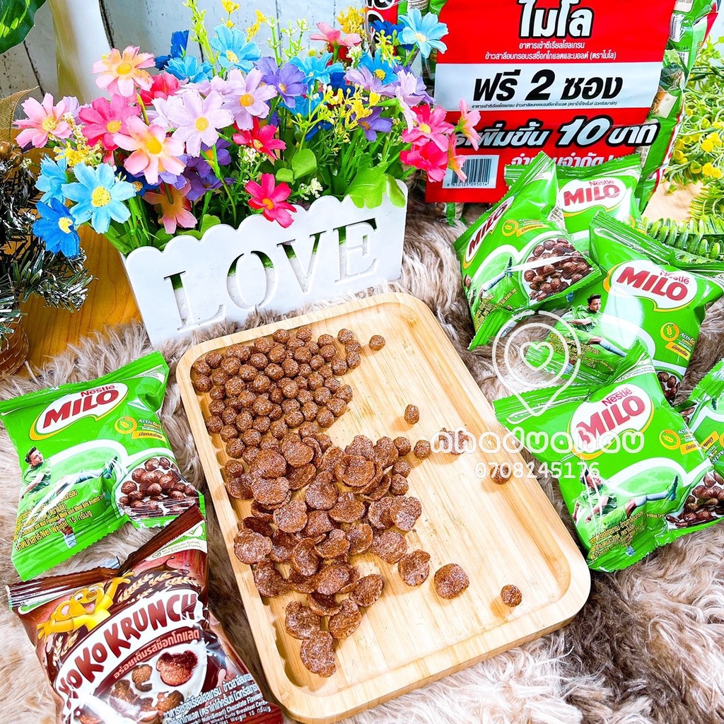 Lẻ một gói bánh snack viên Milo nhỏ xinh Thái Lan gói 15g