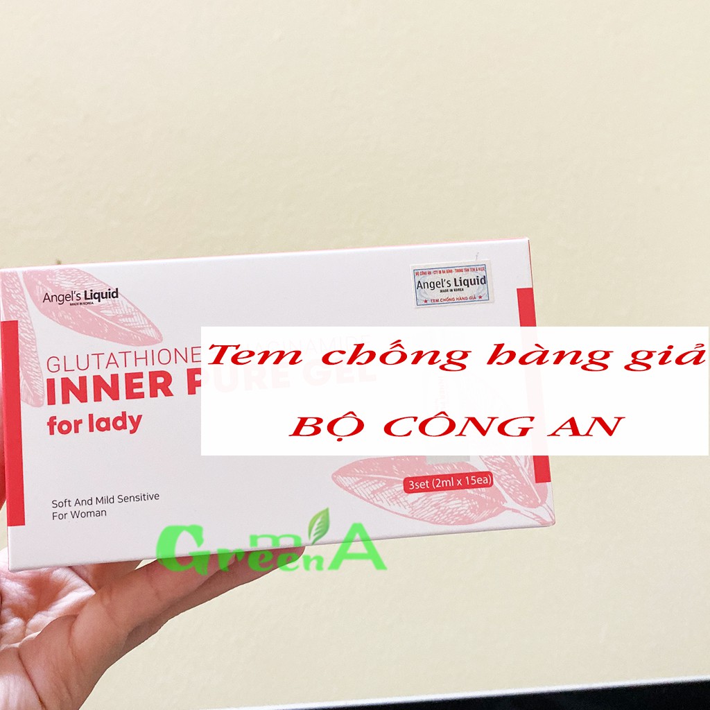 Siêu Tinh Chất Làm Hồng Se Khít Vùng Kín ANGEL'S LIQUID GLUTATHIONE PLUS NIACINAMIDE INNER PURE GEL [NGUYÊN HỘP 15 Tuýp]