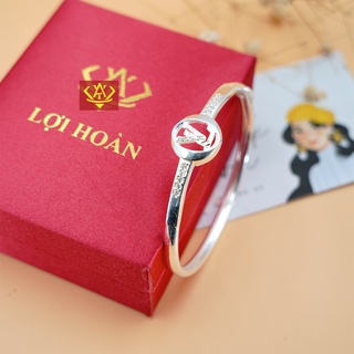LẮC BẠC TA CỨNG ĐÍNH ĐÁ CHO NỮ