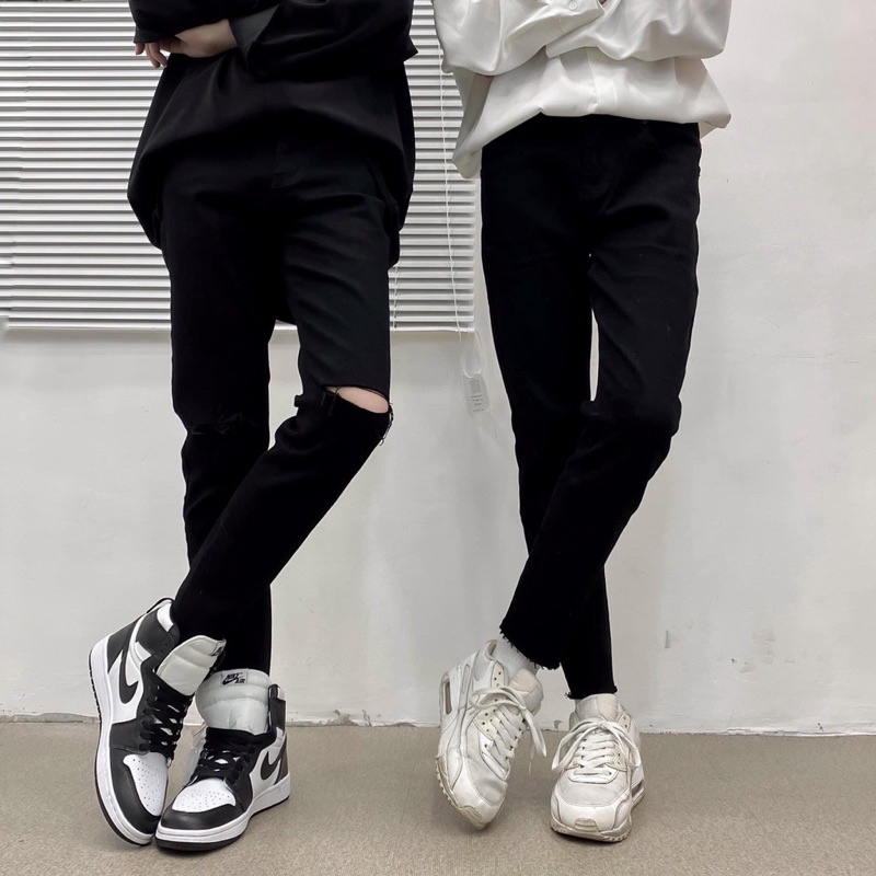 QUẦN SKINNY JEANS ỐNG SUÔNG UNISEX NAM VÀ NƯ CHẤT JEAN CO GIÃN UNISEX NAM VÀ NỮ
