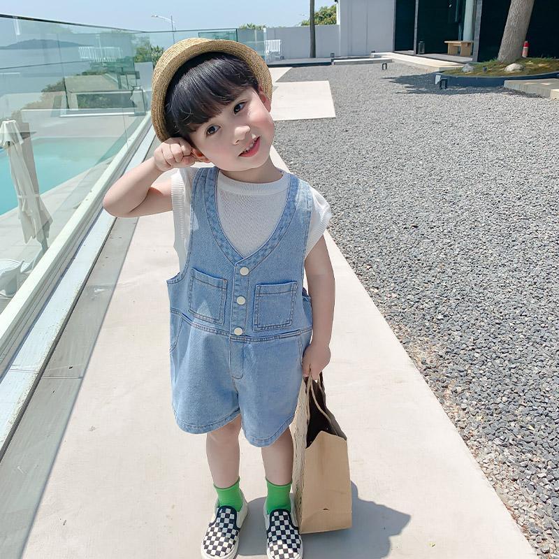 [Babycat Hàng Có Sẵn Quần Short Denim Mùa Hè Phong Cách Hàn Quốc Nhật Bản Mỏng Thời Trang Mùa Hè Cho Bé Trai