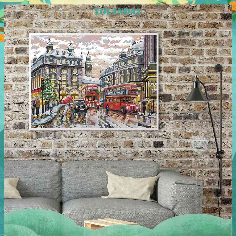 Bộ Tranh Thêu Chữ Thập 14CT Bằng Vải Cotton