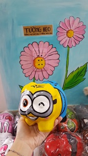 Heo đất handmade - minion