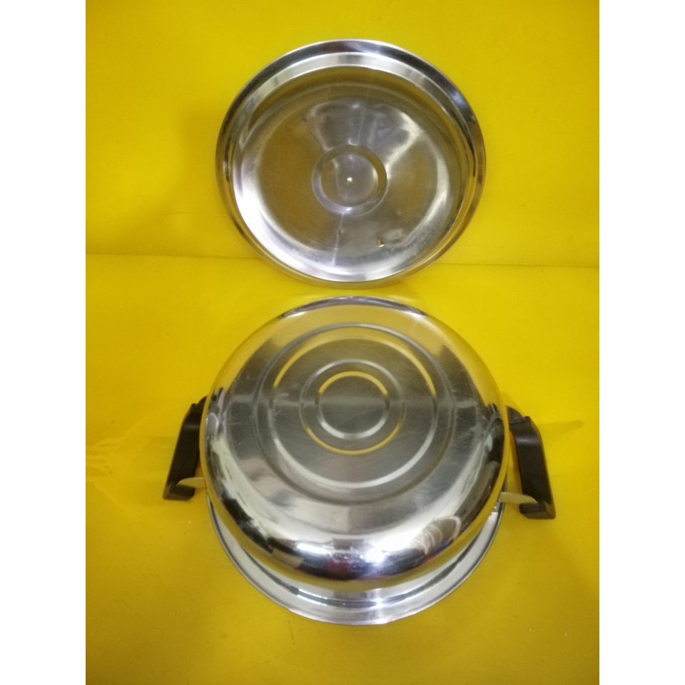 Nồi lẩu inox nội địa Nhật, size 24cm, cao 10cm (mã 544), Dùng được bếp từ