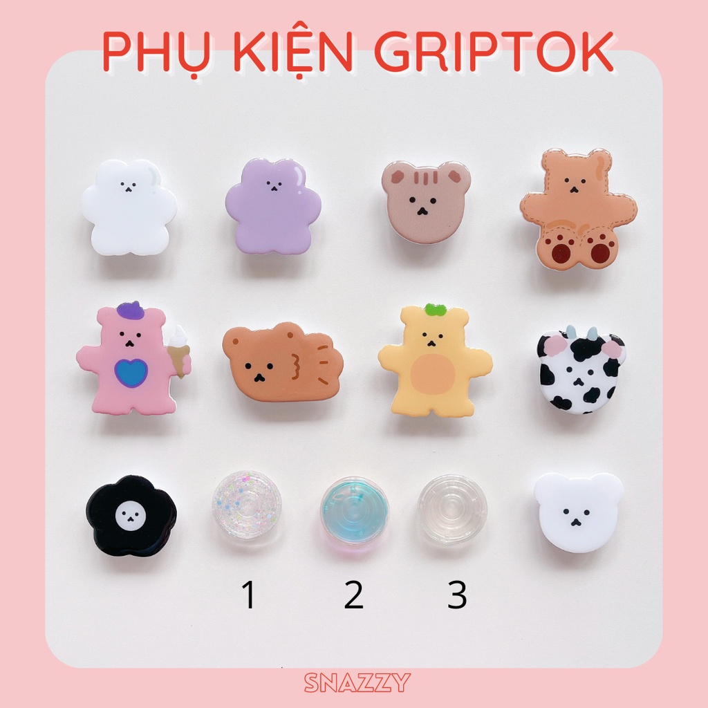 Giá đỡ điện thoại phong cách tối giản trong suốt ba mẫu