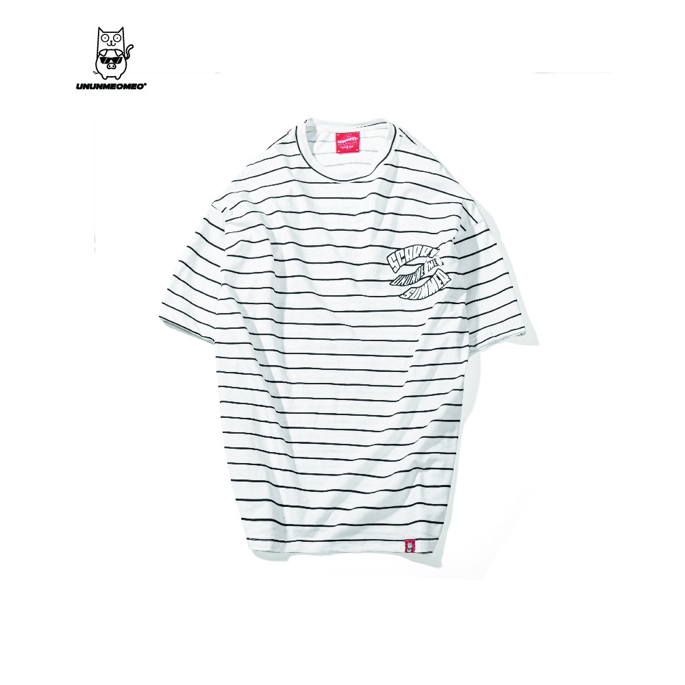 ÁO THUN NAM NỮ OVERSIZE - SỌC NHỎ NGANG TRẮNG ĐEN - TOM CAT ⚡ VẢI THUN 💯% COTTON - ỦN ỦN MEO MEO - Hàng nhập khẩu