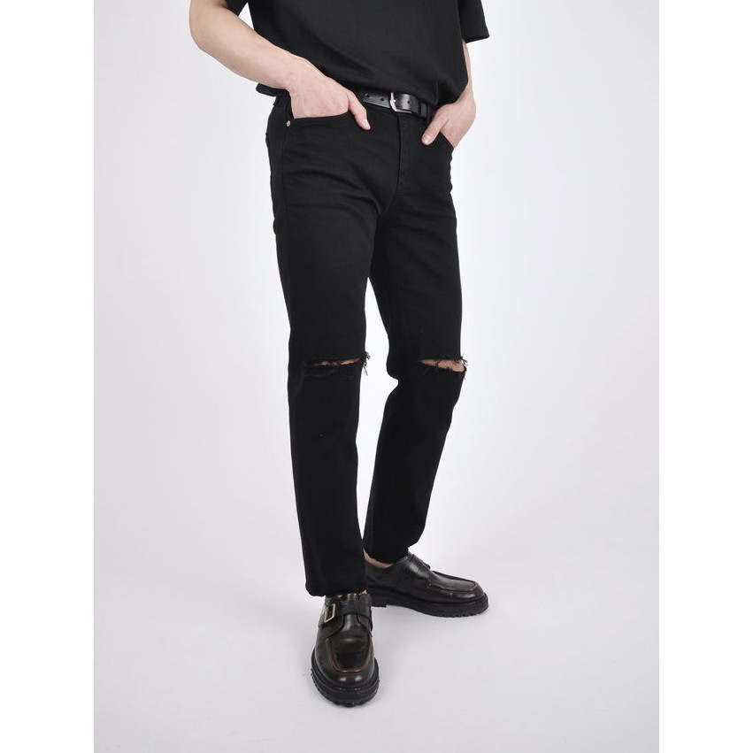 QUẦN JEAN đen skinny rách gối CHUOTTRANG | BigBuy360 - bigbuy360.vn