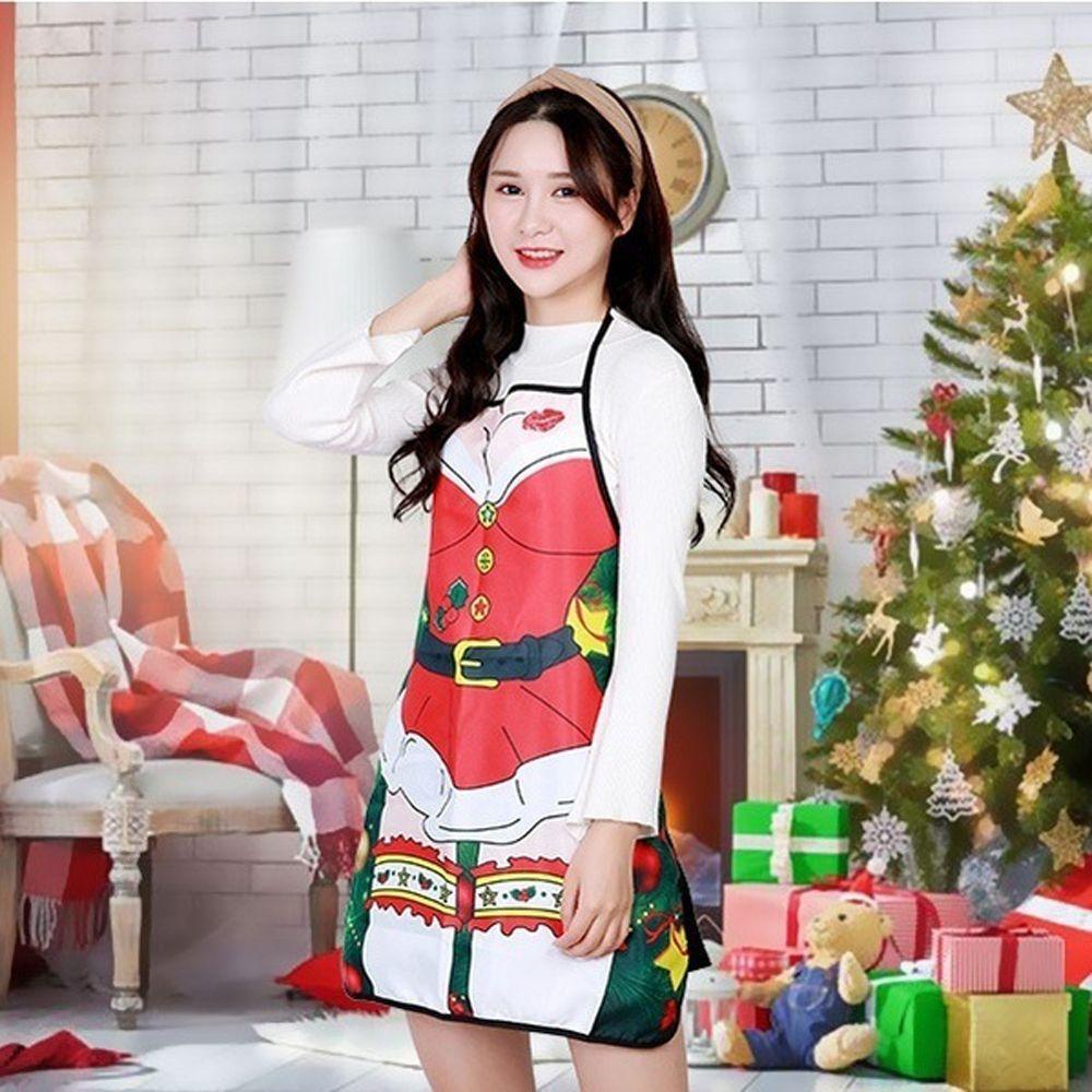 Tạp Dề Nấu Ăn Họa Tiết Giáng Sinh