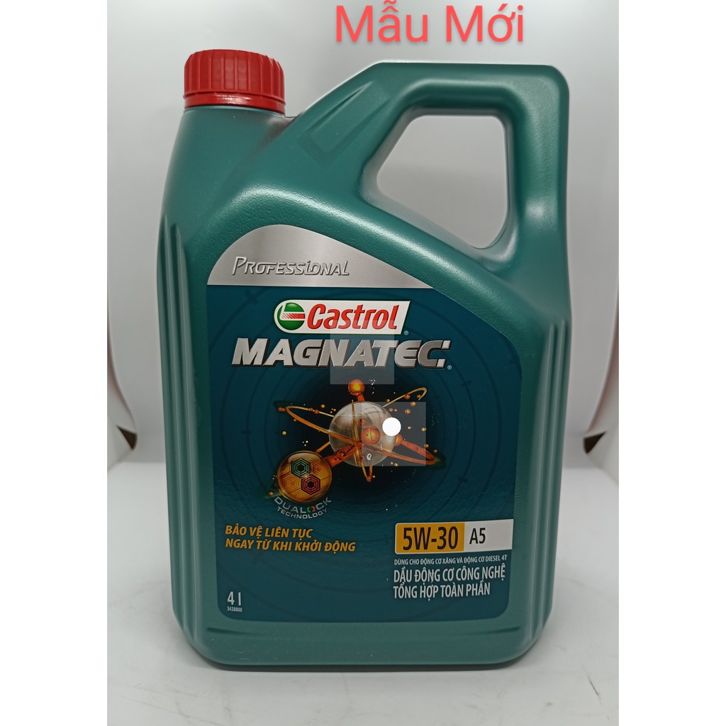 Dầu nhớt tổng hợp toàn phần cho xe ô tô Castrol MAGNATEC Professional A5 5W-30 4Lít