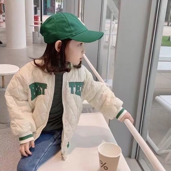 Áo Khoác Bóng Chày Bằng Cotton Mỏng Nhẹ Thời Trang Xuân Thu Phong Cách Mới Cho Bé Gái