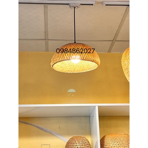 Đèn nấm mây tre đan, đèn trang trí