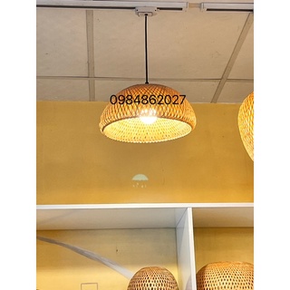 Đèn nấm mây tre đan, đèn trang trí