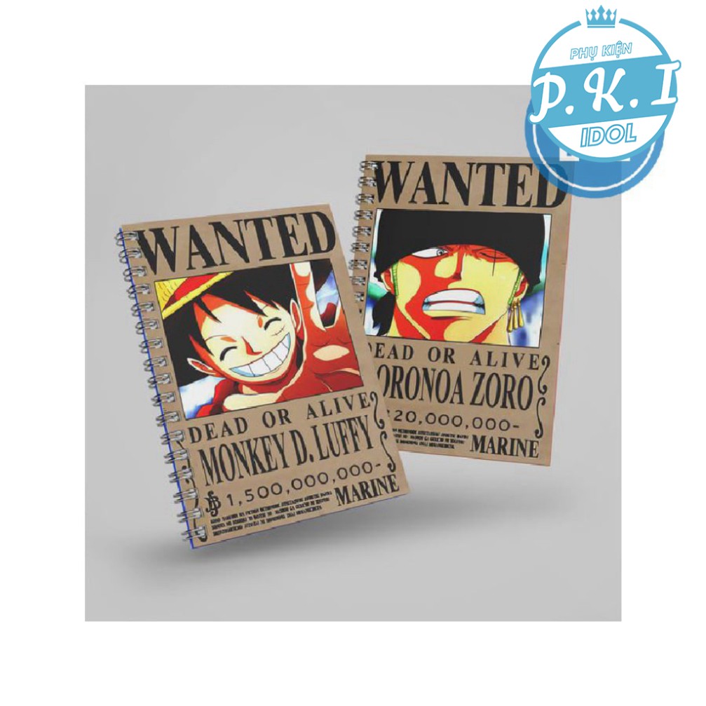 COMBO 3 NOTEBOOK + 3 POSTER A4(Onepiece) - QUÀ TẶNG ANIME