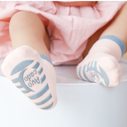 Tất vớ chống trượt cho bé trai bé gái chất cotton dày mịn mềm ấm thoáng khí không bai xù