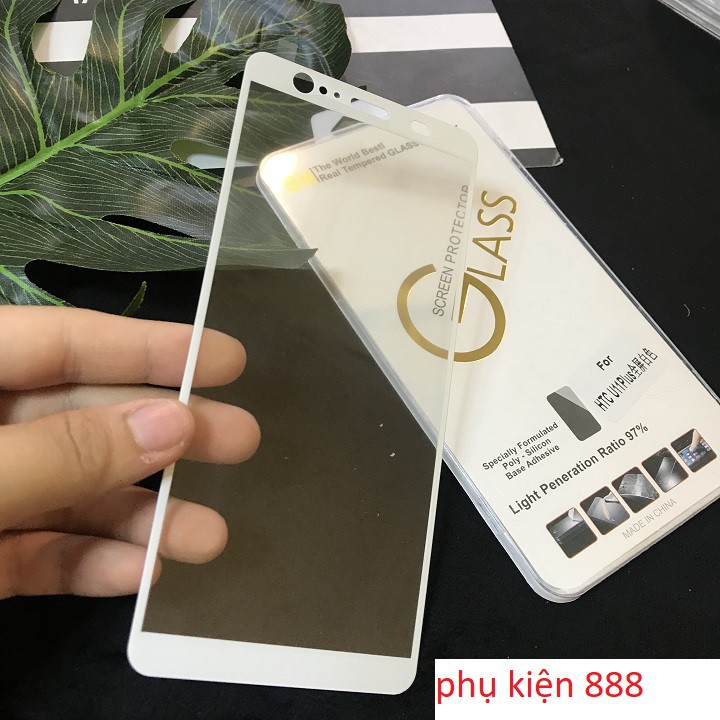 Combo kính cường lực và ốp silicon HTC U11 Plus full màn - CB083