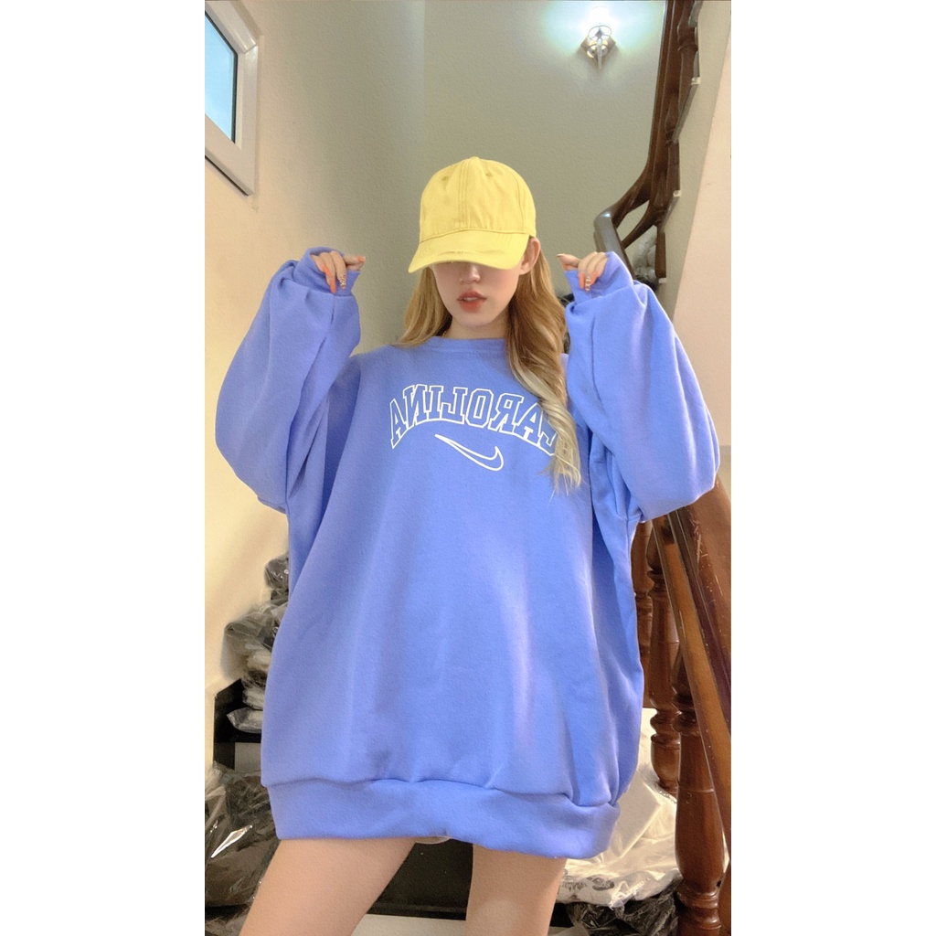 Áo sweater nữ phối logo chữ AROLINA siêu xinh [FREESHIP] Áo thun nữ dài tay 4 màu trắng,hồng,xanh dương,xanh lá GuuZ | BigBuy360 - bigbuy360.vn