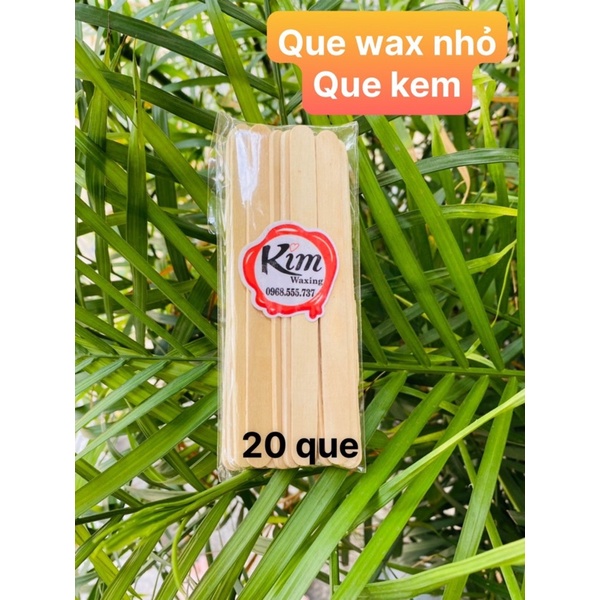 20 Que gỗ phết gel wax chuyên dụng Loại KEM nhỏ