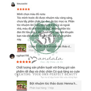 Henna Herbul Ân Độ Bột nhuộm tóc thảo dược phủ bạc lá móng