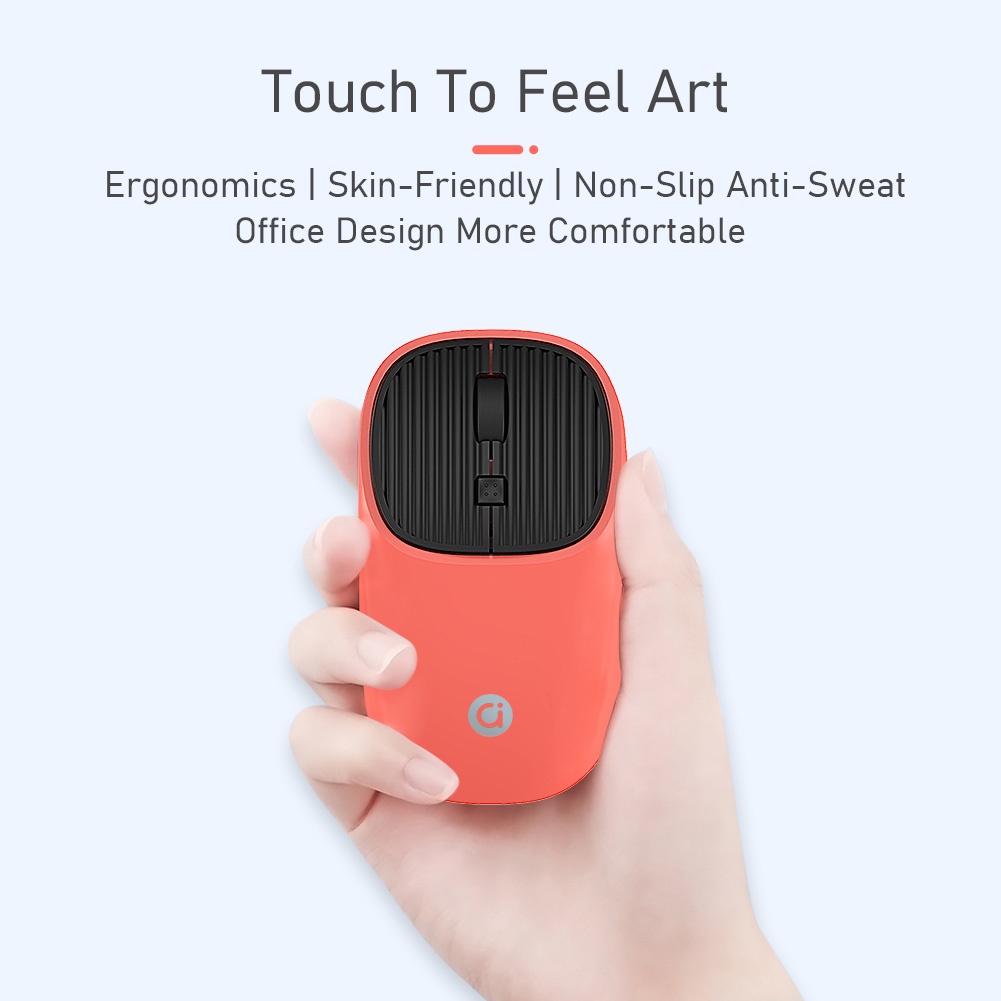 Chuột không dây Asus adol MS006 2.4G Bluetooth 3 DPI chống trượt chống mồ hôi
